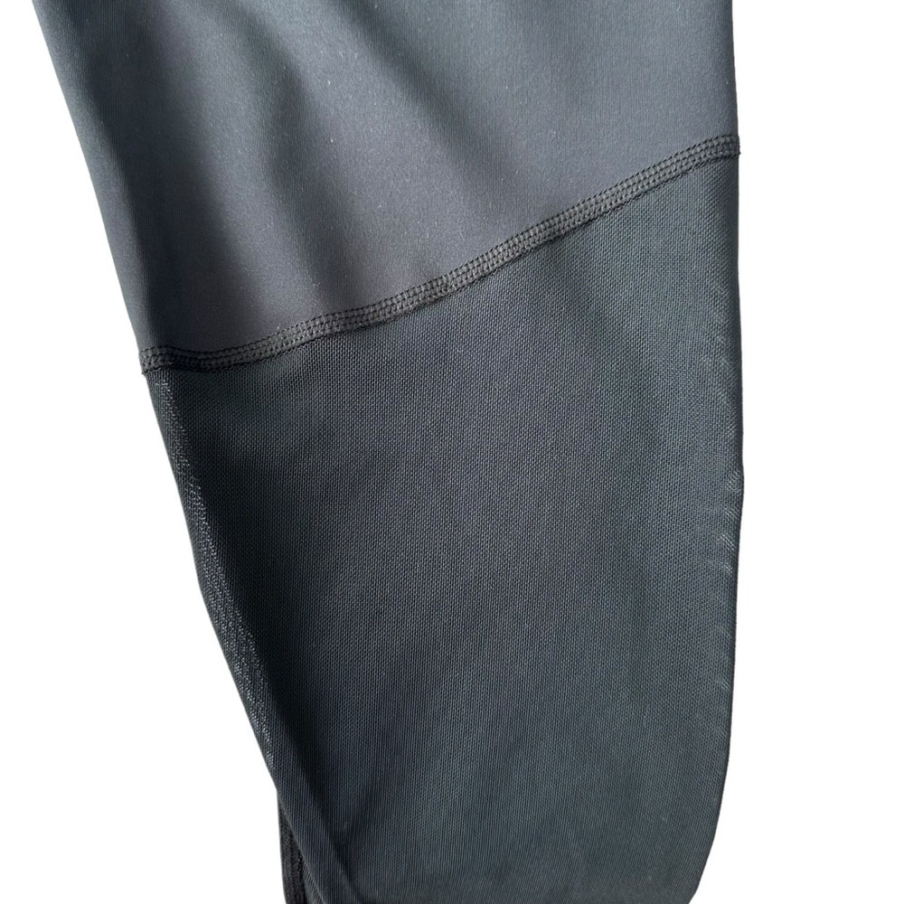 NIKE WOMENS DRI-FIT BLACK MID-RISE 7/8 MESH-PANELLED LEGGINGS IN SIZE US S - Picture 6 of 16
